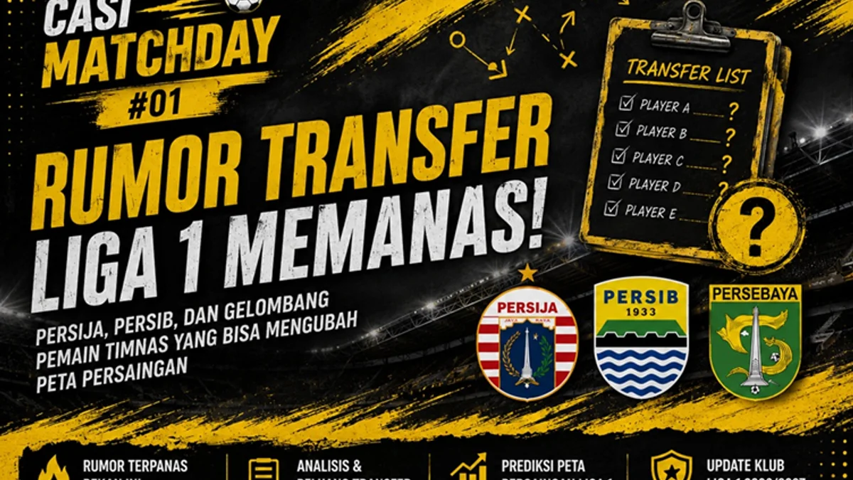 Casi Matchday #01 | 5 Rumor Transfer Liga 1 Terpanas Pekan Ini: Mariano Peralta ke Persija, Persib Berburu Striker Baru
